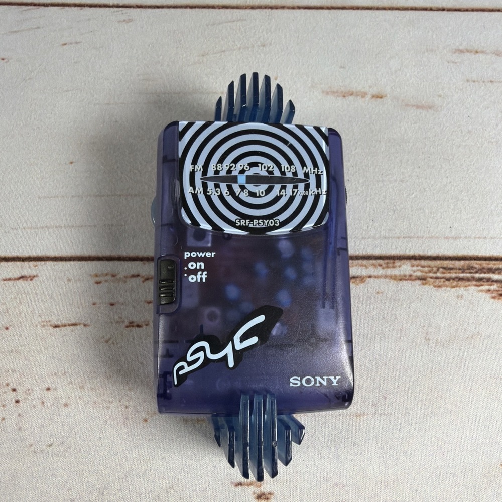 Vintage 1999 Sony Psyc SRF-PSY03 AM/FM Portable Radio Clip Walkman Unit Only